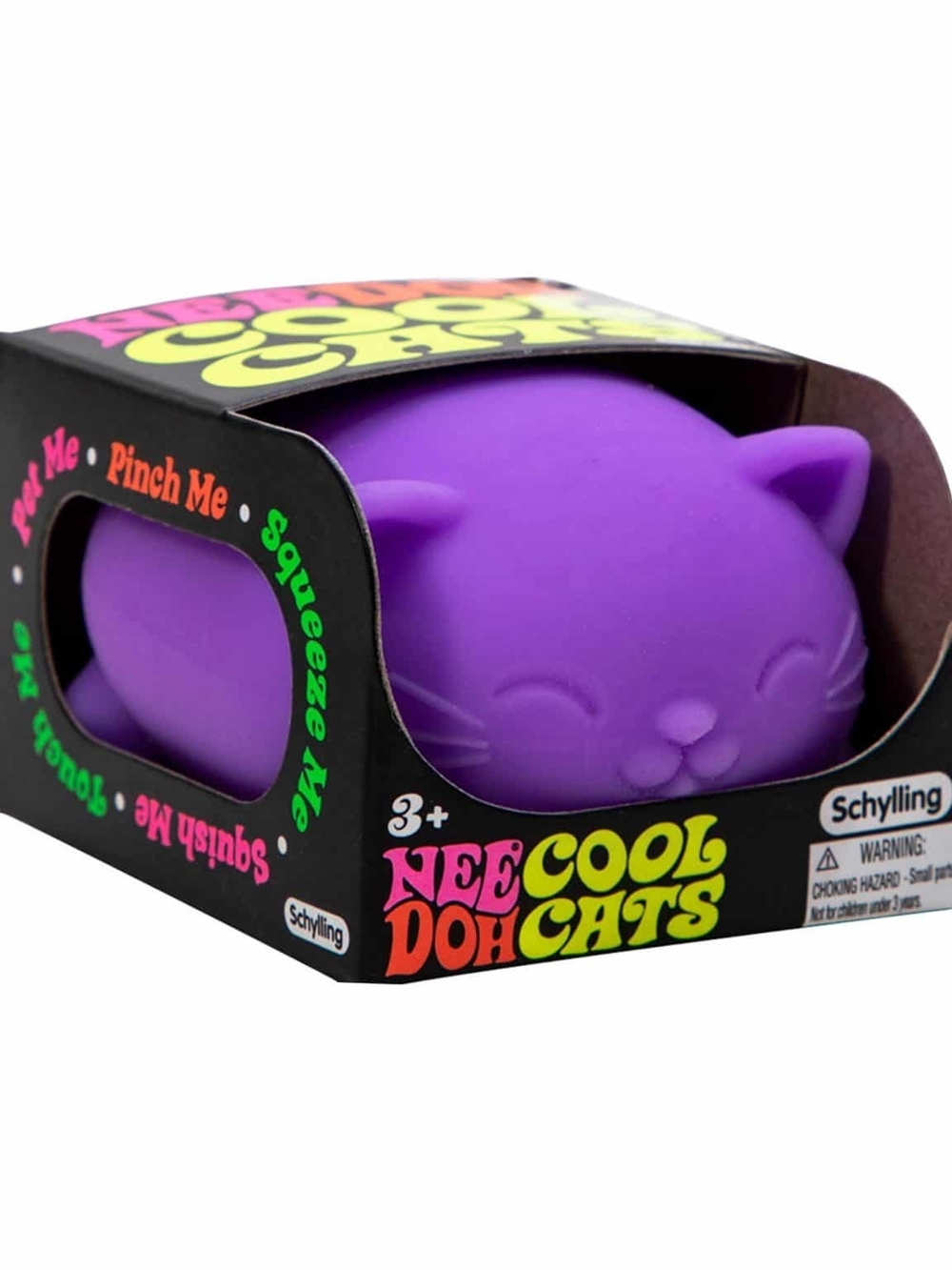 NeeDoh Cool Cats Purple Cat Squishy Stress Toy